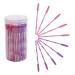 100pcs/Box Disposable Eyelash Extension Kits Silicone Eyelash Brush Makeup Eye Lash Extension Mascara Applicator Wand Brushes(mixed pink &purple) Pink&Purple