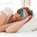 Premium Hong Kong Double-Sided Sleep Eye Mask - Comfortable Adjustable Blindfold to Block Out Light (Black - Buy Online on GoSupps.com