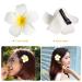 FRCOLOR Hawaiian Plumeria Flower Hair Clip Wedding Bridal Barrette - 10 Pieces - Buy Online on GoSupps.com