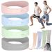 Resistance Bands for Working Out Silicone Booty Bands for Home Fitness Stretching Strength Training Physical Therapy Elastic Workout Bands for Women Men Kids Set of 4