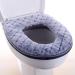 Bathroom Toilet Seat Cover Pads Thicker Plush Toilet Pads Warm-n-Comfy Soft Fabric Toilet Cover Sets (Grey) - Buy Online on GoSupps.com