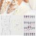 Nail Water Slides DIY Manicure Decor Nail Art Decoration White Flowers Butterfly-shape Design Water Transfer Stickers 5D Embossed Nail Sticker(4 Multicolor) Multicolor4 - Buy Online on GoSupps.com