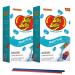 Jelly Singles Water Drink Mix to Go Powder Packets Berry Blue 6 Count Sugar-Free Drink Powder Just Add Water (Pack of 2) Keto Burst with Flavor Zero Guilt! Low Carb Zero Sugar Drink Mix 12 individual packs Jelly Beans Flavors - Comes with 2 Paper Straws a