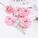 20 Pcs Pink Velvet Hair Scrunchies for Women and Girls - Soft Elastic Bobbles Ropes in Solid Colors - Cute Hair Accessories by Didder - Buy Online on GoSupps.com