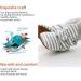 EDOTON Unisex Newborn Winter Boots - Warm & Non-Slip Stay On Bootie Sock (6-12 Months, Stripe Light Gray) - Buy Online on GoSupps.com