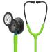 3M Littmann Classic III Monitoring Stethoscope Smoke Chestpiece Lime Green Tube Blue Stem and Smoke Headset 27 inch 5875 Smoke Chestpiece/Headset Blue Stem Lime Green Tube Single