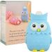 Hot Water Bag - Cute Owl Shape 400ml Leak-proof & Waterproof Injection Hot Water Bottle for Hot Compresses - Portable Light Blue - Buy Online on GoSupps.com