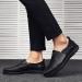 LATINDAY Men's Premium Genuine Leather Loafers - Black - Buy Online on GoSupps.com