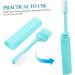 Buy Gatuida 2 Stk Mundsp lb rsten - Travel & Camping Collapsible Toothbrushes for Men Women & Kids | Foldable Detergent Case Included - Buy Online on GoSupps.com