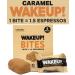 WAKE UP! Caffeinated Caramel Protein Bars - Gluten Free Vegetarian 350mg Caffeine - 8 Pack for Focus & Clarity - Kosher Ingredients - Buy Online on GoSupps.com
