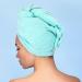 Sleek'e Microfiber Hair Wrap - Ultra Absorbent and Soft Spa-Quality Anti-Frizz Turban Twist Hair Towel Reduces Drying Time by 50% for Healthier Hair (Mint) - Buy Online on GoSupps.com