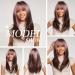Shop Oefei Pink Brown Ombre Wig | Long Straight Layered Synthetic Heat-Resistant Wigs for Women - Perfect for Daily Wear & Cosplay - Buy Online on GoSupps.com
