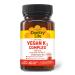 Country Life Vegan K2-500 mcg 60 Ct. Chewable Tablets. Strawberry Flavor - Certified Gluten Free - Certified Vegan by AVA to Support Bone Health 60 Count (Pack of 1)