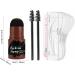 Eye Brows Stencil & Stamp Kit - Eyebrow Stencils For Older Women | 10PCS Brow Card with Brow Powder & 2pcs Brushes | Perfect Eye Brow Stencil Kits for Important Occasion Home Outdoor Beginners Gray - Buy Online on GoSupps.com