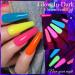 Glow in the Dark Gel Nail Polish Set - Neon Fluorescent Bright Colors with Luminous Effect | 12PCS - Buy Online on GoSupps.com
