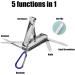 5in1 Multi Tool Nail Clippers Ultra Slim Foldable Multifunctional Pocket Nail Cutter With Nail File Nose Hair Scissors Screwdriver Key Chain Portable Mini Multi Nail Clippers for Travel Hiking Camping - Buy Online on GoSupps.com