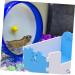HAPINARY 1pc Hamster Toilet Trash Can Chinchilla Toilet Hamster Litter Toilet Small Pet Supply PVC 15x10cm Blue - Buy Online on GoSupps.com