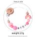 Buy Cute Baby Dummy Clip - Soft Silicone Pacifier Holder Chain in Pink | Perfect Baby Gifts - International Shipping Available - Buy Online on GoSupps.com