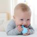 Bunny Eggy Teether Baby Teething Toy - Rabbit Egg Rattle for Teething Pain Relief - Gray - Buy Online on GoSupps.com