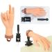Practice Hand for Acrylic Nails Practice Hand Mannequin Hands for Nails Practice Nail Art Hand Nail Training Hand Fake Hand to Practice Fake Nails Practice Hands with Clamp Holder(Nude Hand) Nude Hand-Kit