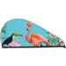 Buy Tropical Jungle Flamingo Microfiber Hair Towel | Soft Super Absorbent Quick Dry Wrap for Long Curly Thick Hair - Ideal for Women - Buy Online on GoSupps.com