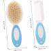 4-Piece Baby Hair Brush Set with Silicone Shampoo Comb - Soft Bristles for Newborns and Toddlers - Buy Online on GoSupps.com
