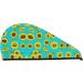 Sunflowers Pattern Coral Velvet Dry Hair Cap | Ideal for Home Travel Pool Parties & Beaches - Buy Online on GoSupps.com