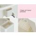 Skywin Pedicure Foot Rest - Non-Slip Salon Step with Pockets - 9x7x10 inches (Beige) - Buy Online on GoSupps.com