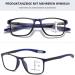 Shop Lanomi Varifocal Glasses with Blue Light Filter - Progressive Multifocal Reading Glasses for Men & Women | Flexible TR90 Sport Glasses +1.0 to +4.0 - Blue Frame - Buy Online on GoSupps.com