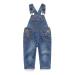 KIDSCOOL SPACE Baby & Little Boys/girls Water Washed Ripped Soft Denim Overalls 2-3 Years Light Blue-2000