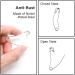 Qjaiune 100Pcs Curved Safety Pins Size 3 - 2 / 50mm for Quilting and Knitting - Silver Bent Basting Pins - Buy Online on GoSupps.com