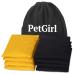 PetGirl Cornhole Bags Premium Weather Duckcloth Cornhole Bean Bags Cornholebags Set of 8 Regulation Yellow+black