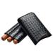 Portable Cigar Case Travel 3 Tube Humidor Classy Crocodile Pattern Leather Travel Cigar Case Cigar Storage Box Holds up to 3 Cigars Black