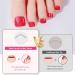 Ceboic Half-Hardened Gel Nail Foils - 26 Self-Adhesive Hot Red Toenail Stickers for Perfect Pedicure | UV/LED Lamp Required - Buy Online on GoSupps.com