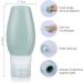 Uervoton 6 Pack Silicone Travel Bottle Leak Proof Refillable Squeezable Containers Set with Label and Transparent Carry Bag for Liquid Shampoos Soap and Toiletries - 90ml TB-6PACK - Buy Online on GoSupps.com