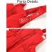 2PC Baby Snowsuit Set - Red Winter Puffer Jacket and Snow Pants | Kids Ski Suit Outfit 1-2 Years - Buy Online on GoSupps.com