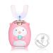 Electric toothbrush children sound toothbrush children and form toothbrush head sound toothbrush intelligent 60 seconds automatic toothbrush cleaning toothbrush (2-14 years of pink)