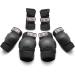 Merkapa Knee Pads Elbow Pads Wrist Guards 3 in 1 Protective Gear for Kids Black Medium - Buy Online on GoSupps.com