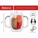 Boscul 350ml Double Walled Glass Mug | Two Handled Lightweight Cup for Elderly & Disabled | Drinking Aid for Arthritis, Dementia & Limited Mobility - Buy Online on GoSupps.com