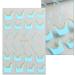 JMEOWIO Glitter French Tip Nail Art Stickers - 9 Sheets | Self-Adhesive Wave Line Design for Nail Decoration and Supplies - Buy Online on GoSupps.com