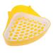 BELLIFFY Box Pet Potty Urinal Guinea Pig Bedding Rabbit Pet Pan Toilet Pet Litter Tray Bunny Toilet Abs White 24.5X18.5cm White