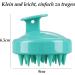 Silicone Scalp Massage Brush for Dandruff Removal & Hair Growth - Turquoise & Pink Head Massager for Wet & Dry Hair - Buy Online on GoSupps.com