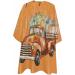 Hello Pumpkins Barber Cape - Adjustable Fall Hair Cutting Cape for All Ages | 55x63 Inch Pumpkin Design for Salon Use - Buy Online on GoSupps.com