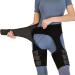 XL Hip Support Brace - Compression Wrap for Hip Joints, Arthritis & Groin - Anti-Slip, Faster Recovery - Black - Buy Online on GoSupps.com
