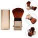 Mikinona Nail Dust Brush Nail Remover Brush Blush Makeup Brush Revolution Kabuki Brush Powder Brush Blush Brush Retractable Puff Makeup Tools Abs Electroplating Brush Handle Make up Travel 8.2x3.3cm Golden - Buy Online on GoSupps.com