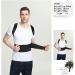 Back Correction Belt Women Men Shoulder Spine Posture Orthotic Back Support Belt Protective Adjustable Pain Relief Elastic Lumbar Support Trainer Black X Black X - Buy Online on GoSupps.com