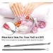Funien 2 x Gel Nail Polish Removal Tool for Dead Skin Cuticle Pusher and Spoon Double Tip Nail Cleaner Manicure and Pedicure Tools with Box Nail Pusher Set - Buy Online on GoSupps.com