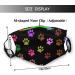 Roupaze Paw Print Washable Cloth Face Mask with Nose Wire & Filter Pocket - Reusable & Breathable with 10 PCS Filters | Doggy Paw Design - Buy Online on GoSupps.com