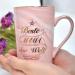 Bokalaka Mother's Day Gift - 400ml Pink Ceramic Coffee Cup with Lid & Spoon | Perfect Mom Gifts & Birthday Present | Best Mom in the World - Buy Online on GoSupps.com