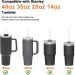 Airboat 8-Pack Replacement Straws for Stanley Tumblers | Clear Reusable Straws with Cleaning Brush - Compatible with 40oz, 30oz, 20oz, 14oz Cups - Buy Online on GoSupps.com